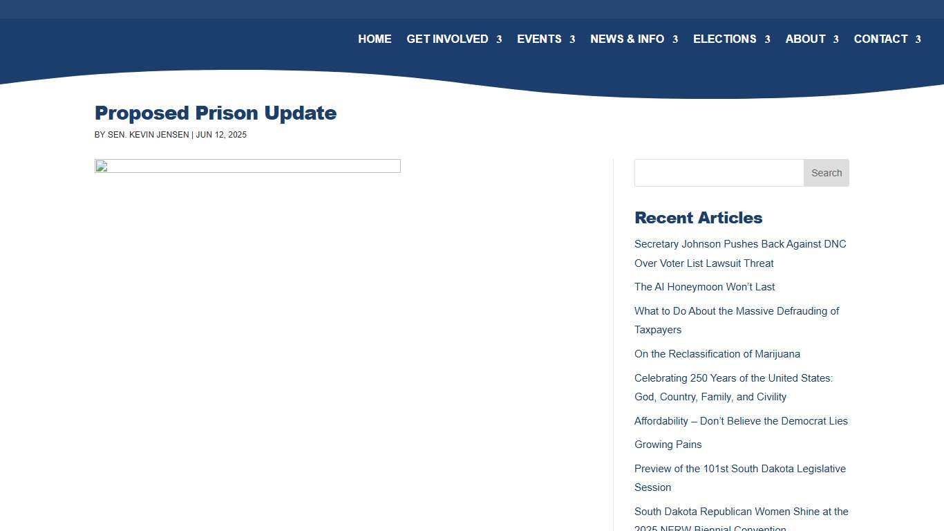 Proposed Prison Update - South Dakota Republican Party